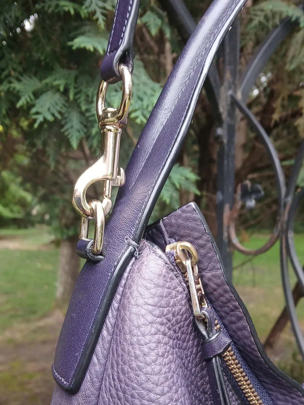 Coach pebbled leather